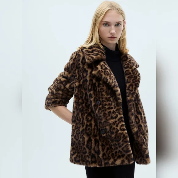 MANGO Exclusive Faux Fur Coat - Picture 3 of 8
